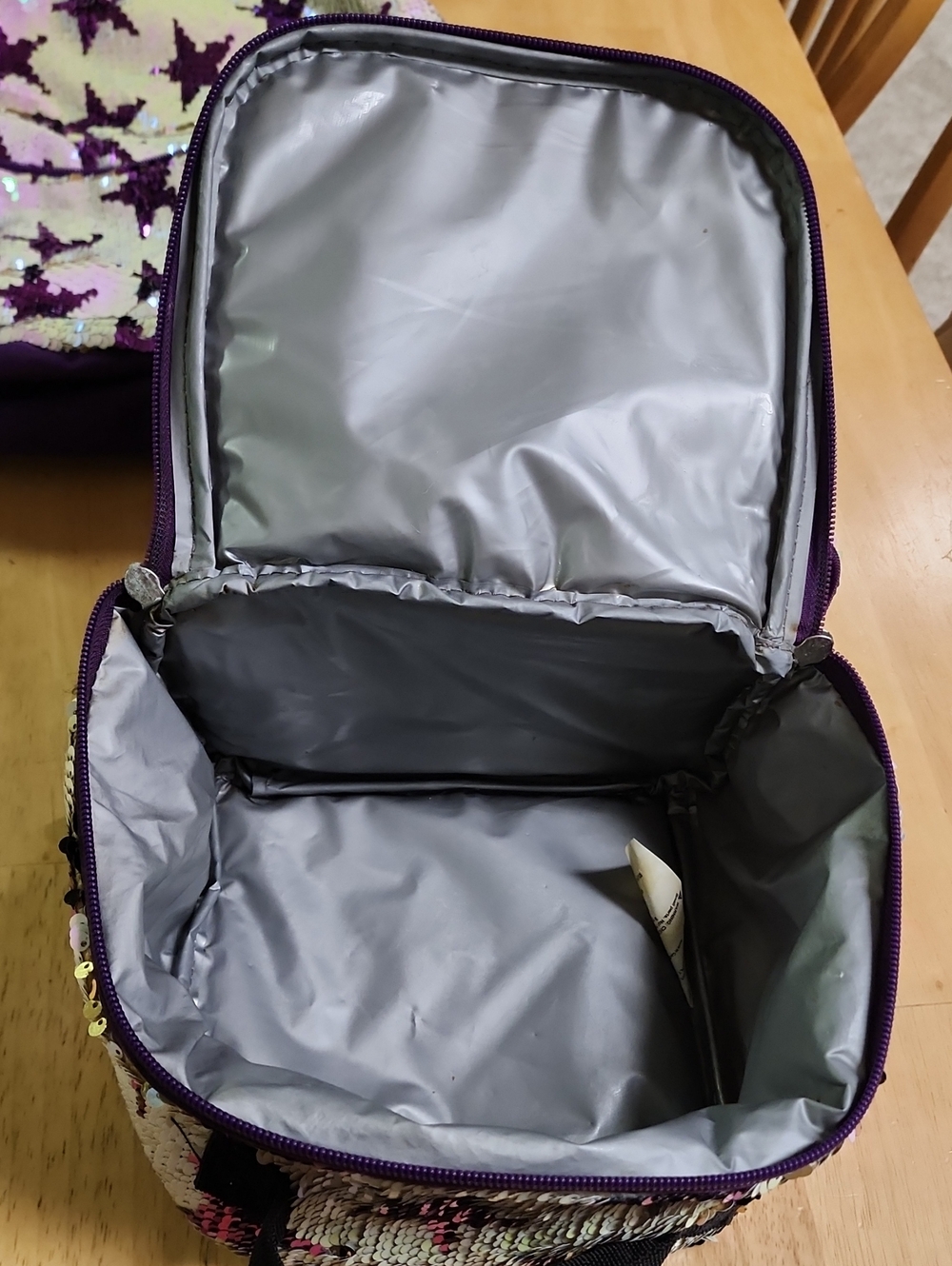 Accessory Innovations Kids Purple Reversible Sequin Star Backpack & Lunchbox Set - Picture 11 of 16